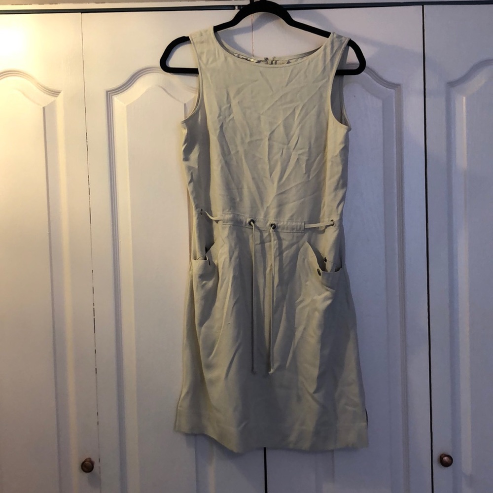 beige dress
